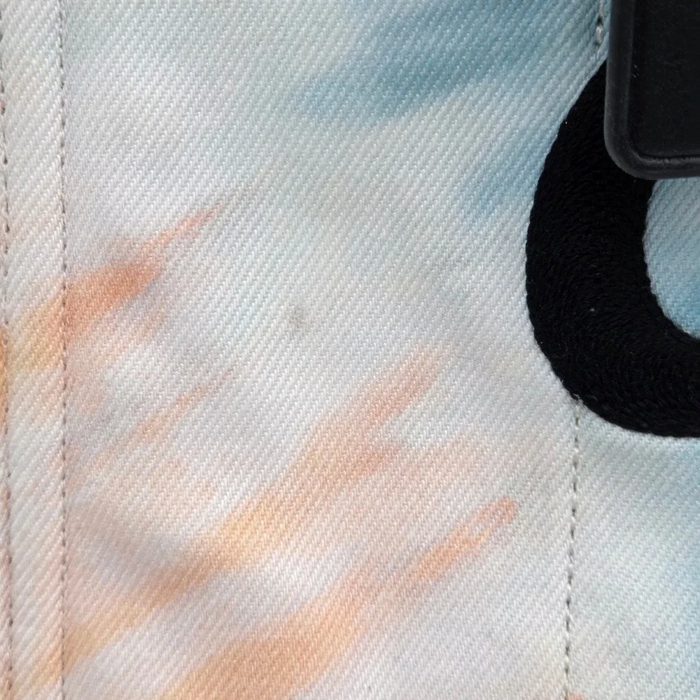 Coach NEW Rainbow Tie Dye Cargo Tote Bag CU128 Canvas‎ 2-Way Purse - Picture 4 of 9